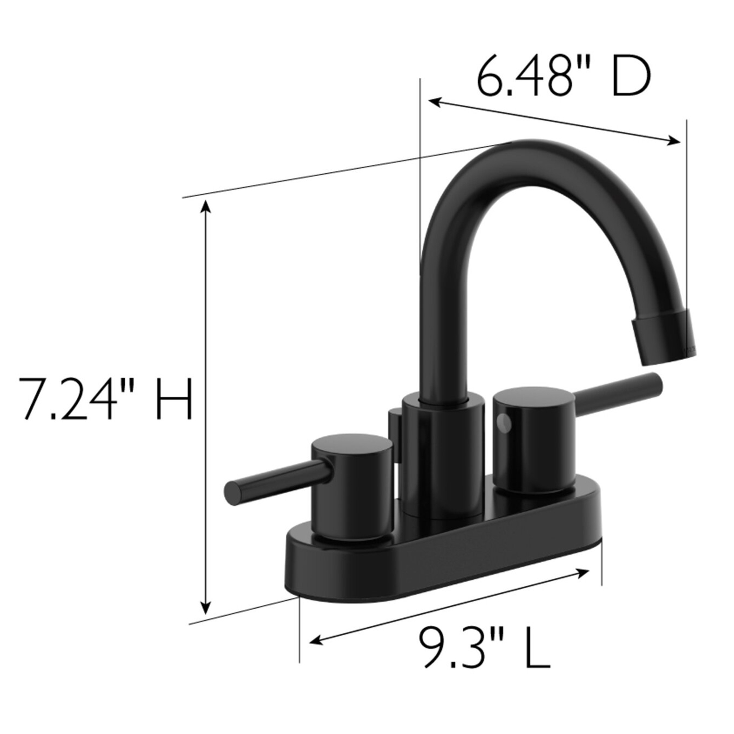 Aquacubic Chrome Surface Podwójny uchwyt 8-calowy szeroko rozpowszechniony kran do umywalki łazienkowej