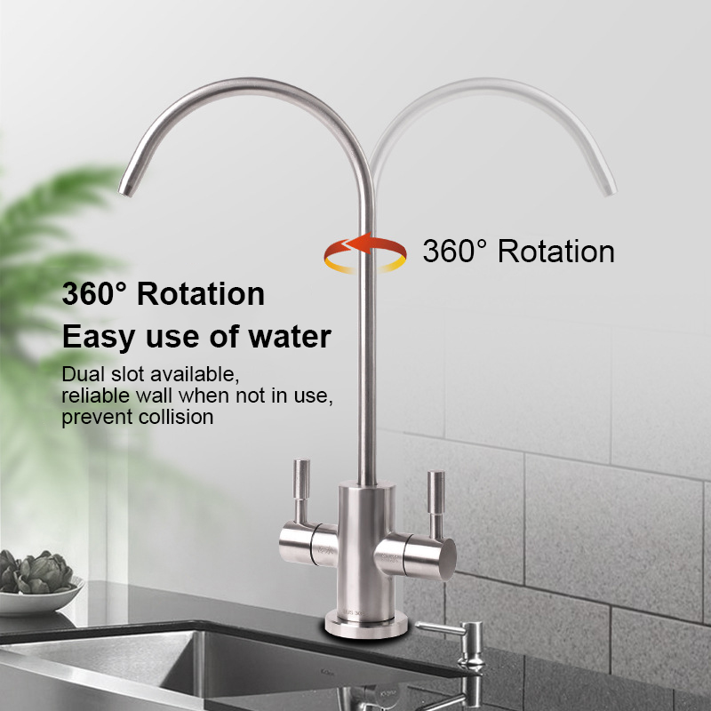 Oczyszczacz wody na gęsiej szyi ze stali nierdzewnej domowy oczyszczacz wody w kuchni akcesoria do dystrybutora wody