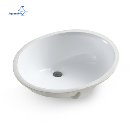 Fabryka w Chinach Przeszklona porcelana Vanity Ceramiczne naczynie owalne Undermount Łazienka Umywalka