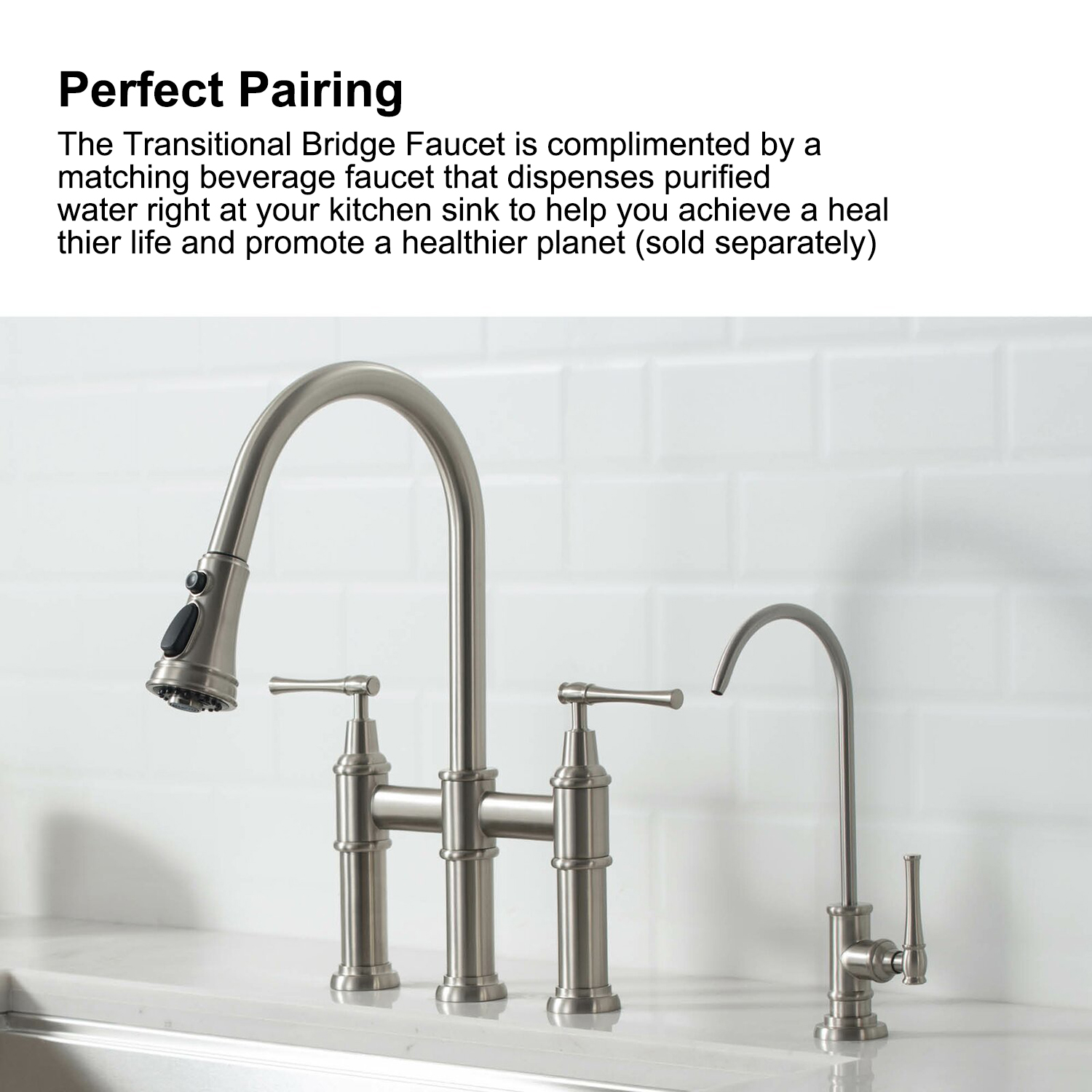 8-calowa kuchnia Hybrid Solid Factory Direct Bridge Faucet